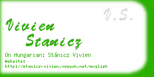 vivien stanicz business card